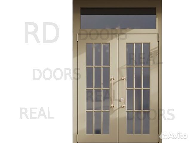 Уличая двустворчатая входная дверь для дома и офис