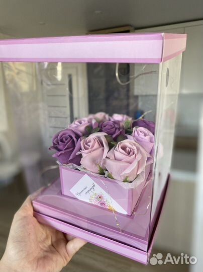 Букет из мыльных роз