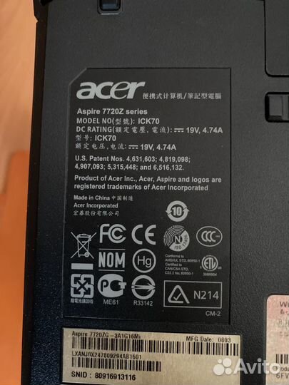 Ноутбук acer