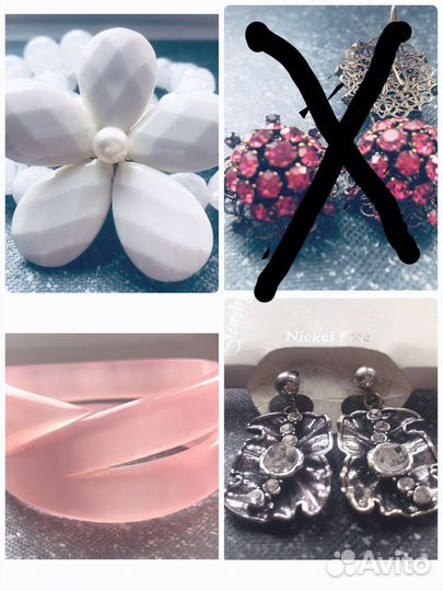 Браслет и серьги Чехия винтаж