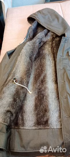 Зимняя парка сс с искусственным мехом кролика,р. S