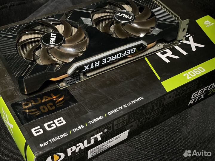 RTX 2060 6GB palit dual (гарантия ситилинк)