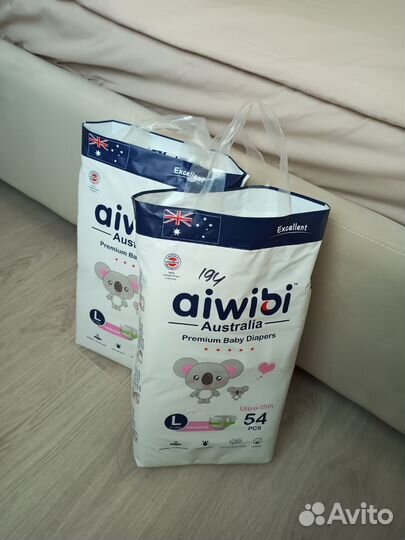 Подгузники Aiwibi (9-14кг, размер L)