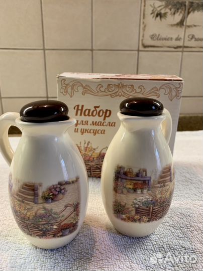 Набор для масла и уксуса новый