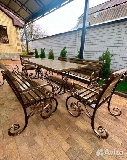 Столы, скамейки