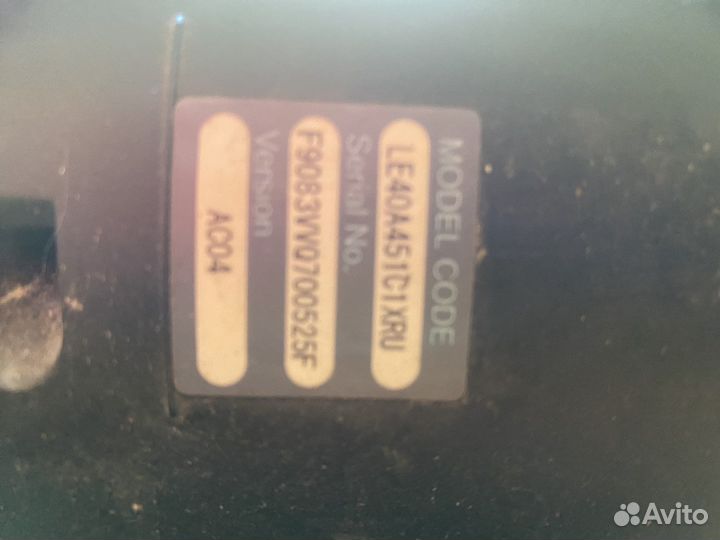 Телевизор на запчасти samsung