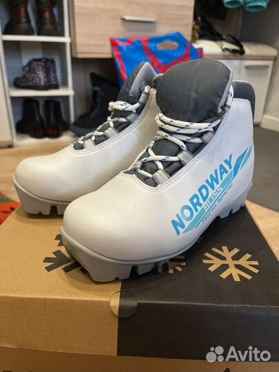 Детские лыжные ботинки nordway 34 размер