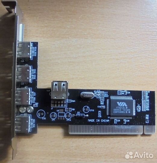 Контроллер USB 2.0 - 4+1 Port PCI