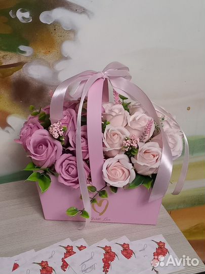 Букеты из мыльных роз ко Дню учителя