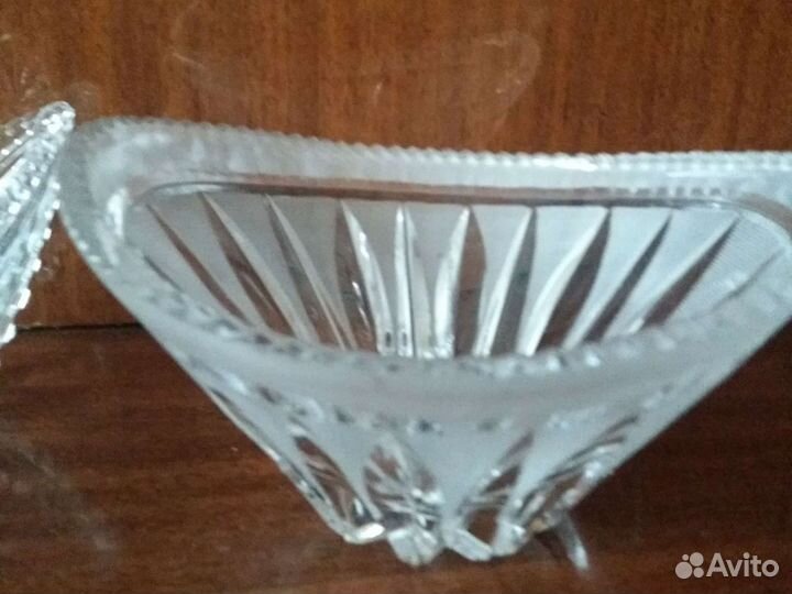 Ладья и конфетница хрусталь