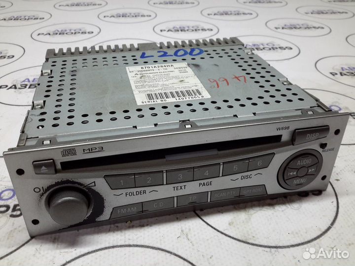 Штатная магнитола Mitsubishi L200 KB