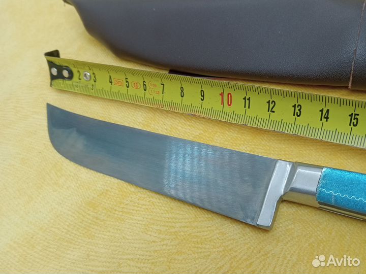 Узбекский нож пчак с голубой ручкой