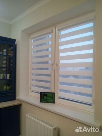 Рулонные шторы день ночь зебра Y291T-O36475