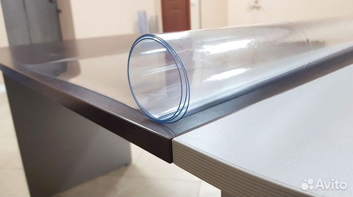 Мягкое гибкое стекло на стол / Прозрачная скатерть