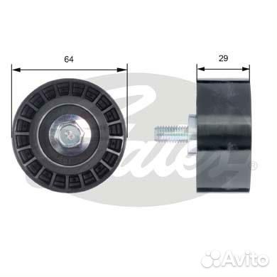 Ролик ремня грм daewoo nexia/lacetti 1.4-1.6