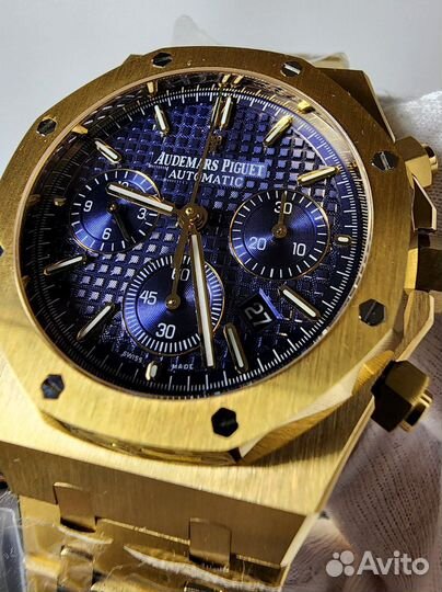 Часы Audemars Piguet Royal Oak 41 Gold Blue