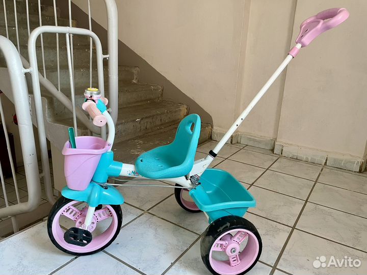 Торг Велосипед трёхколёсный с родительской ручкой