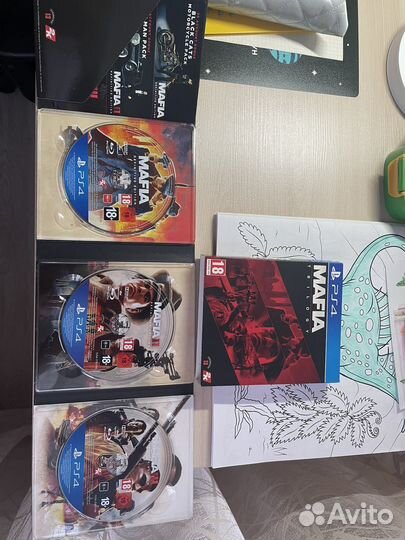 Диски на ps4 Mafia trilogy