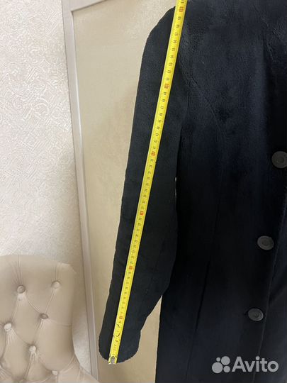 Пальто стильное плюшевое на весну / осень