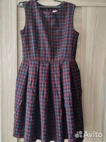 Школьный сарафан в клетку Stilnyashka