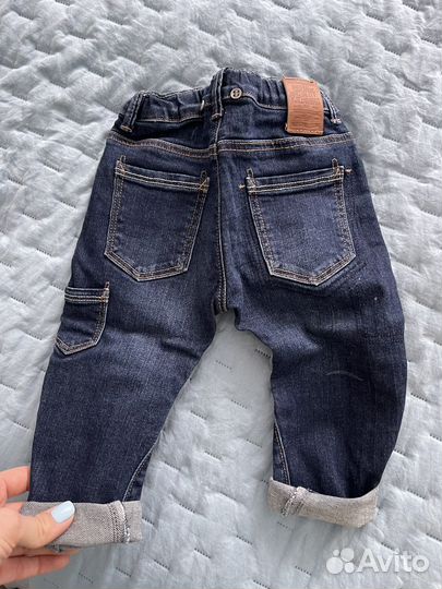 Рубашка zara, джинсы zara, размер 86