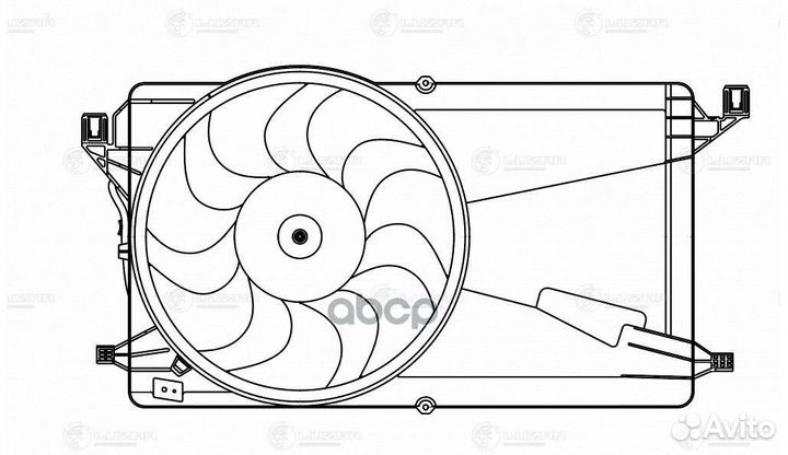 LFK 2520 Вентилятор радиатора mazda 3 (BK) (03)