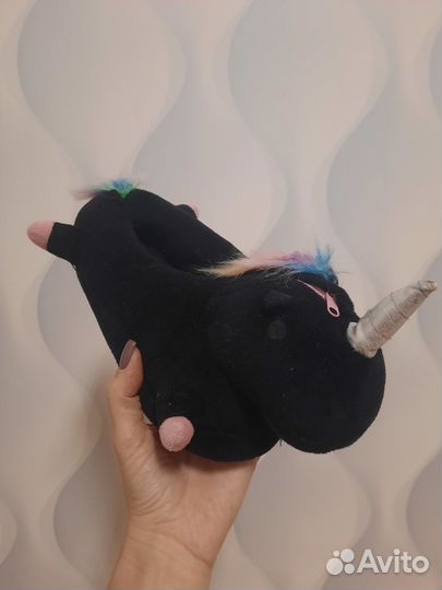 Тапочки-единорожки для девочки 29 стелька 18.5см