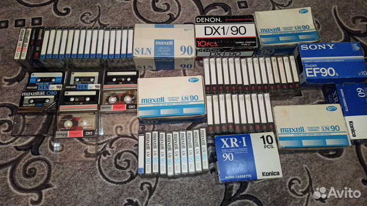 Аудиокассета Maxell LN-90 Denon DX1/90 Maxell S-LN