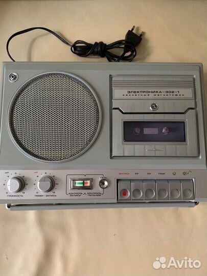 Электроника 302-1 кассетный магнитофон