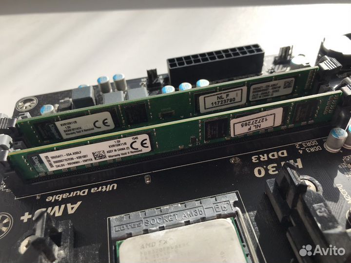 Материнская плата с процессором+память+видеокарта