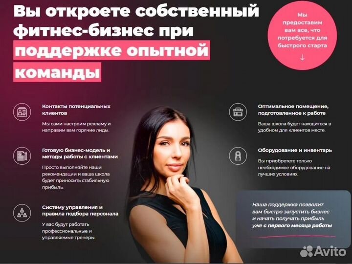 Франшиза студия фитнеса под ключ тариф мах