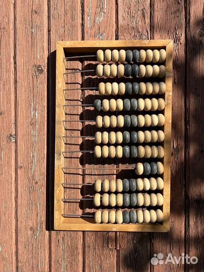 Счеты деревянные бухгалтерские СССР головоломка