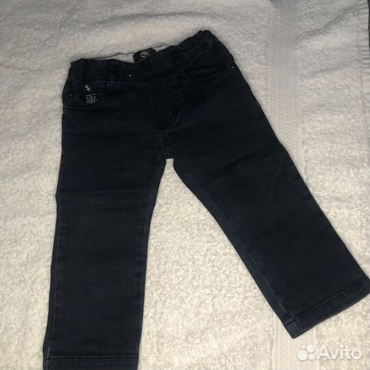 Рубашка в клетку и джинсы детское