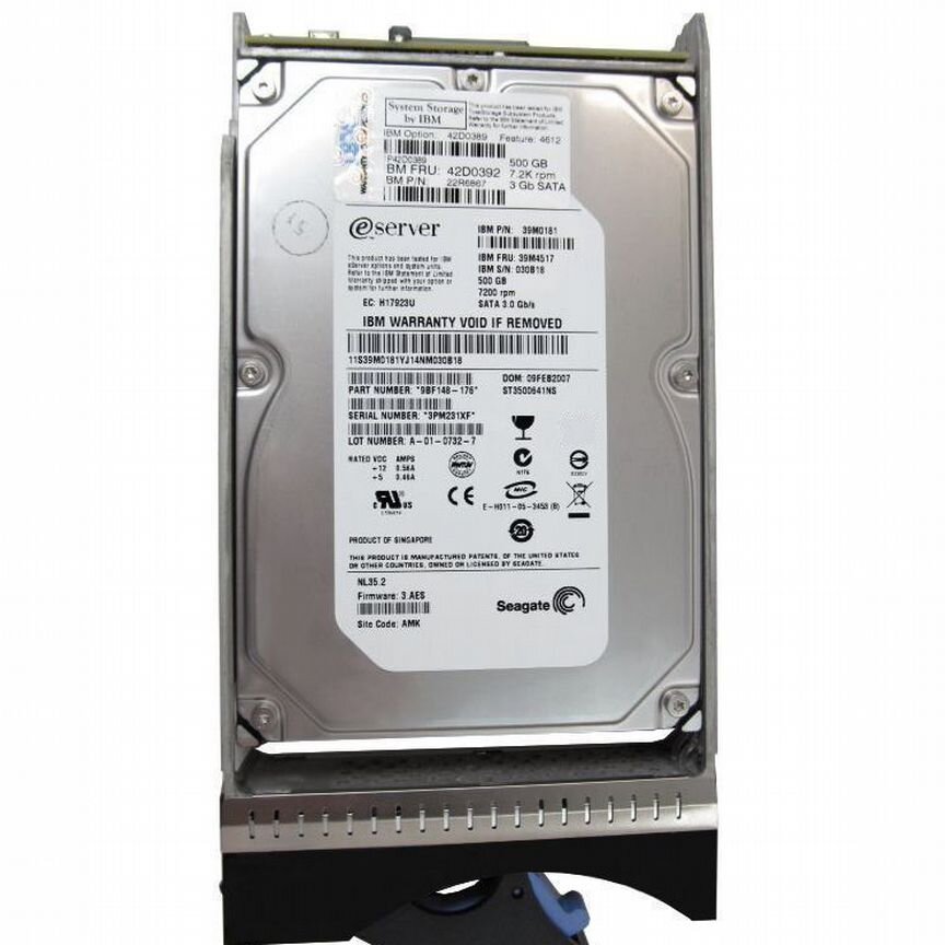 [42D0389] Жесткий Диск Ibm 500gb 42d0392 Fc 3.5 42d0389