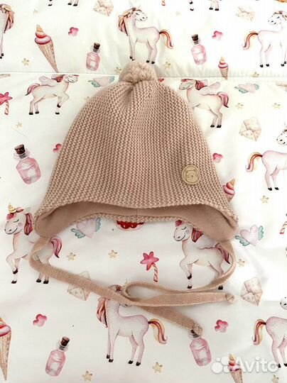 Шапка шлем для новорожденных зимняя