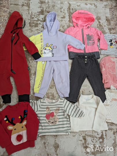 Вещи пакетом на девочку 80 86