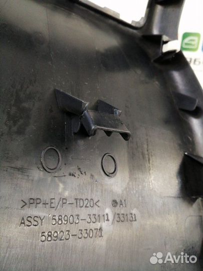 Накладка на консоль между сиденьями задняя Toyota