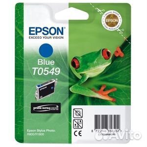 Картридж Epson T0549 Blue синий Stylus Photo R800
