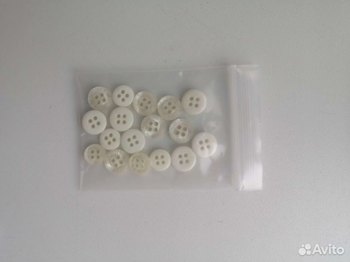 Пуговицы от мужских рубашек, наборы