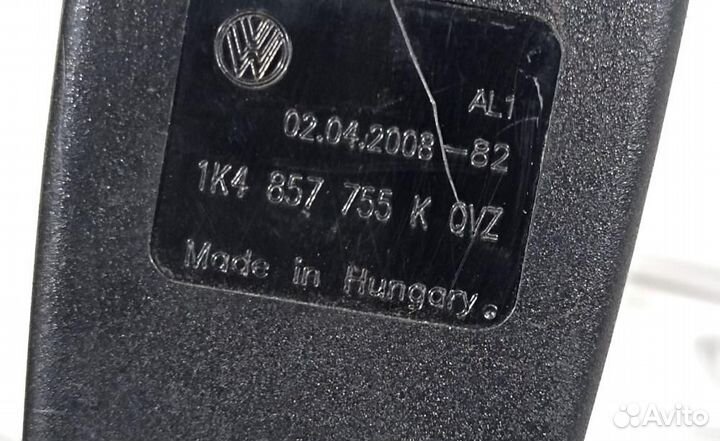 Замок ремня безопасности левый VW Golf VI (2005-20