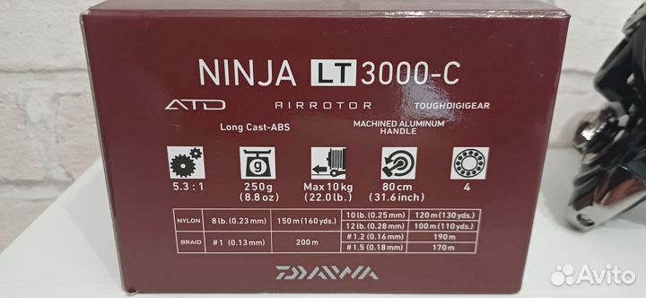 Катушка Daiwa Ninja LT 3000-С