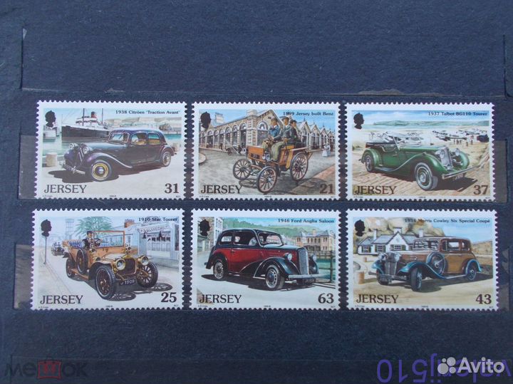 Автомобили - джерси - полная серия - чистые - MNH*