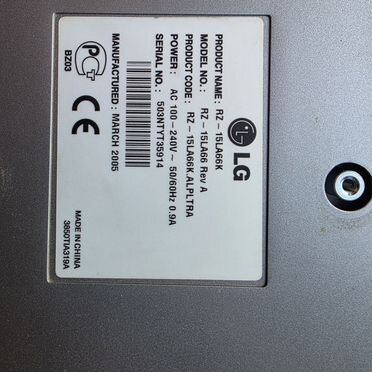Телевизол lg RZ-15LA66
