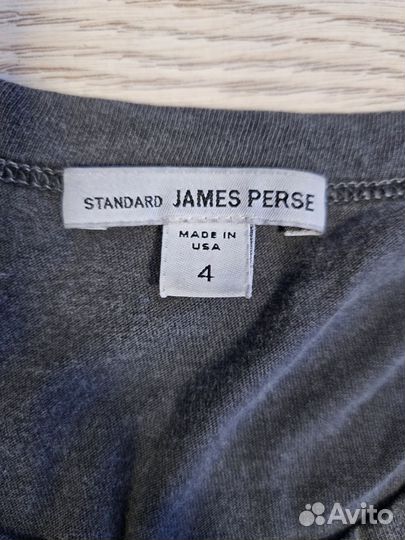 James perse хлопковый лонгслив