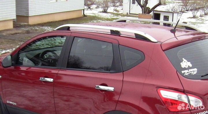 Рейлинги Can для Nissan Qashqai 2014- серебристые