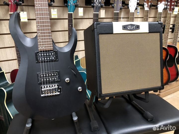 Электрогитара Cort X100 + комбо Cort CM15,комплект