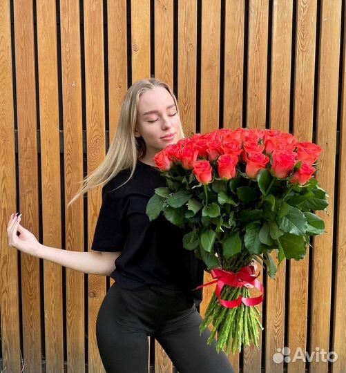 Розы голландские с доставкой 31 шт