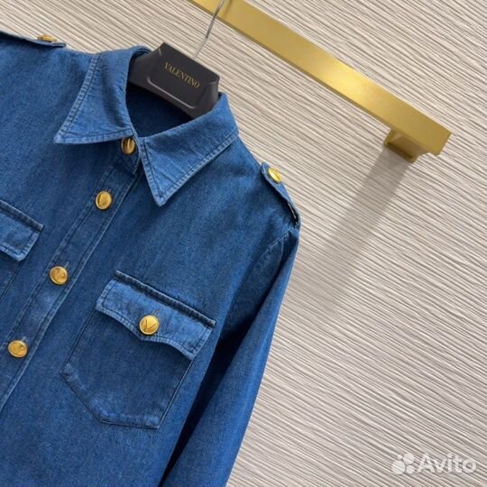 Джинсовая рубашка женская valentino