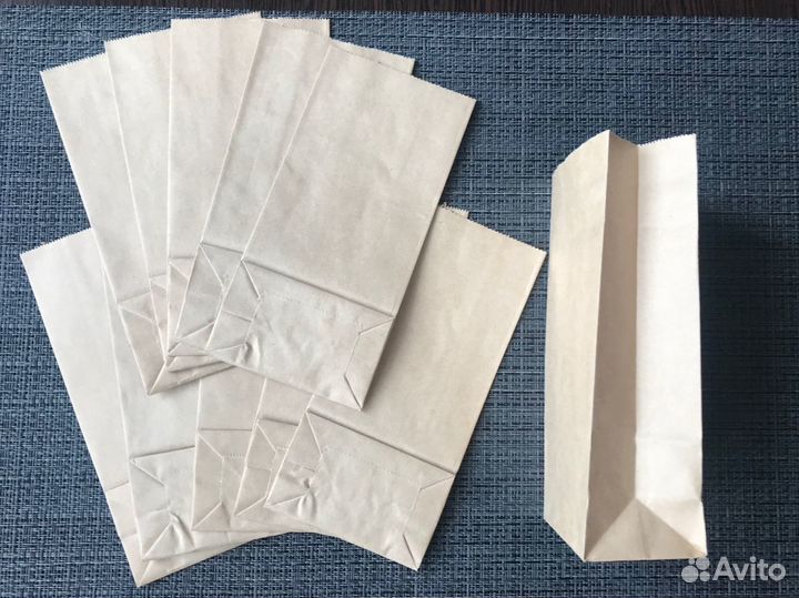 Крафтовые пакеты 8*5*17 см пачкой 100 шт