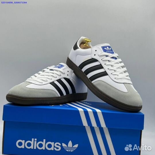 Кроссовки Adidas Samba White/Black (Арт.38771)